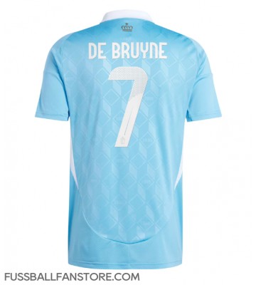 Belgien Kevin De Bruyne #7 Replik Auswärtstrikot EM 2024 Kurzarm